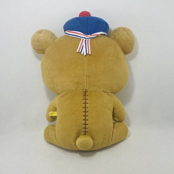 Sanx Rilakkuma Marine Beret Plush 17” XL Big Extra Large Japan Toy Doll Cartoon - Picture 2 of 10